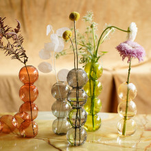 Kristallkugel Bubble Glass Kunst Blumenglasvase